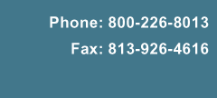 Phone: 813-792-7876; Fax: 813-926-4616